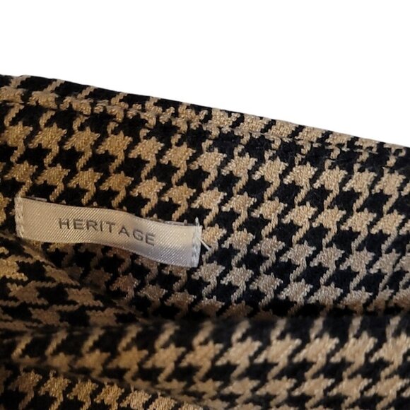 Talbots Houndstooth Womens Pants Size 14P Black & Beige Heritage Collection - Picture 4 of 13